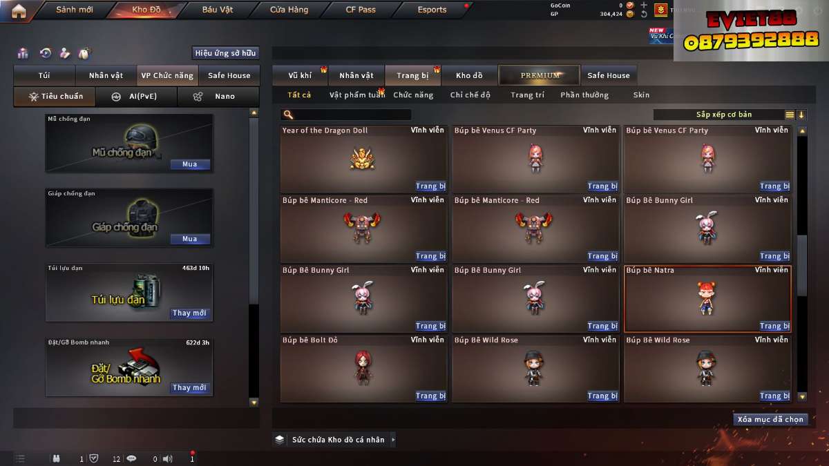 shop acc cf uy tin gia re